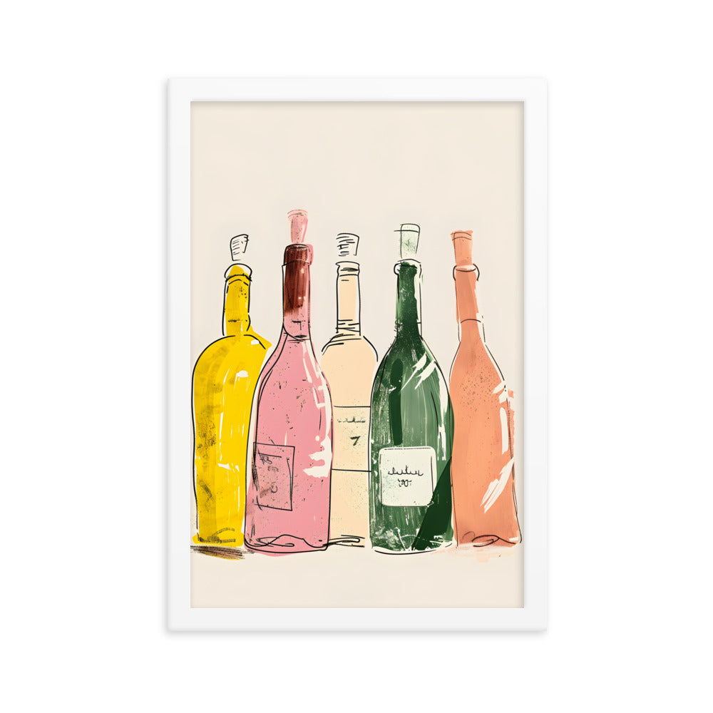 Bottle Bank - Vibrant Graphic Art Print