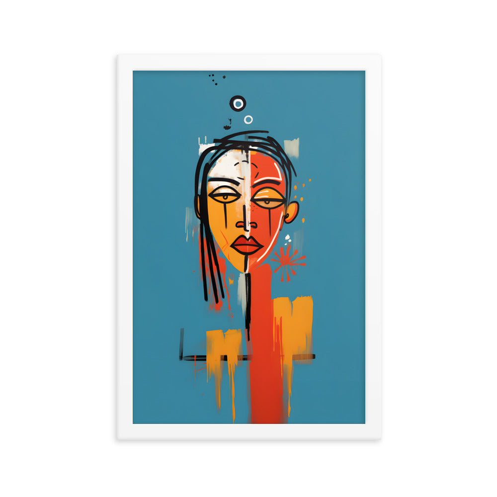 Abstract Woman #1 - Basquiat Inspired Print