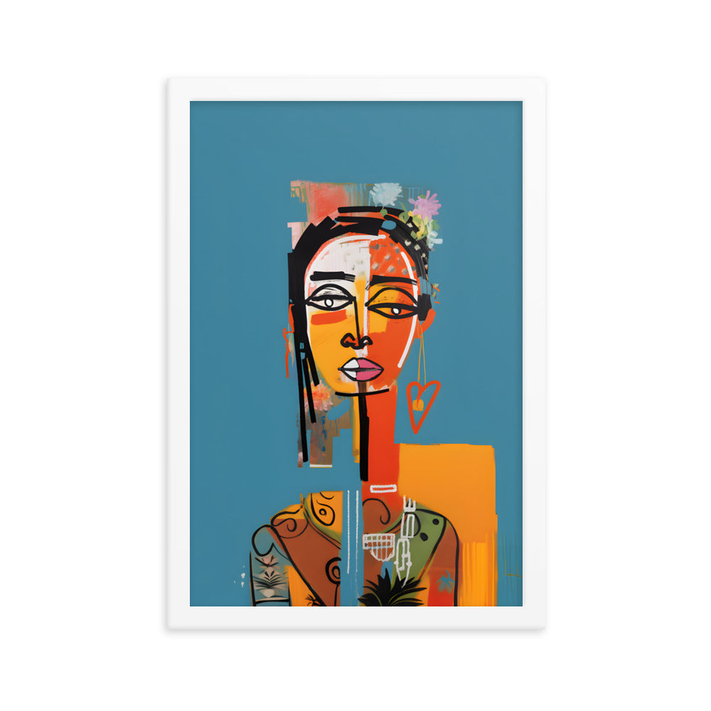 Abstract Woman #2 - Basquiat Inspired Art Print