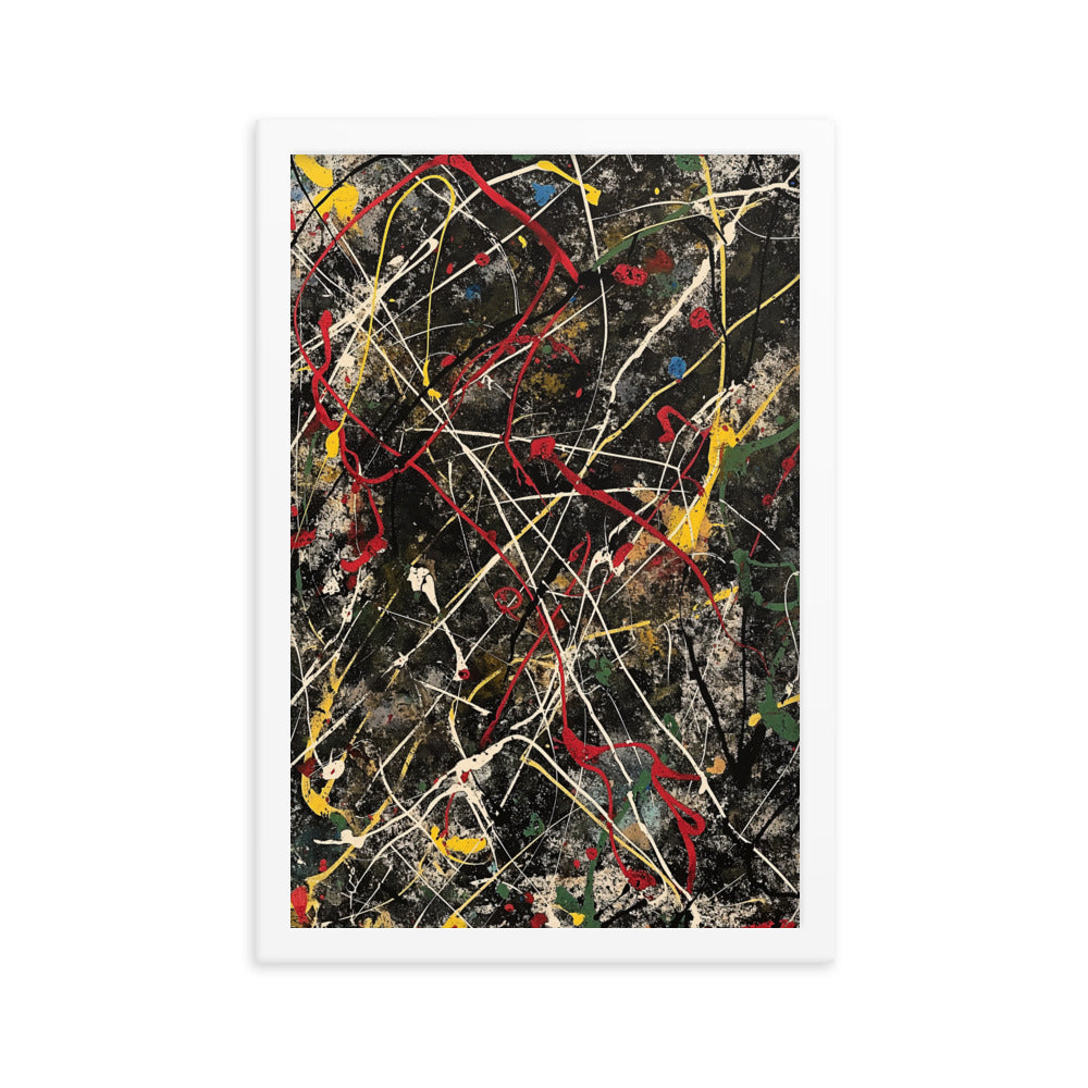 Ephemeral Ecstasy - Pollock Inspired Art Print