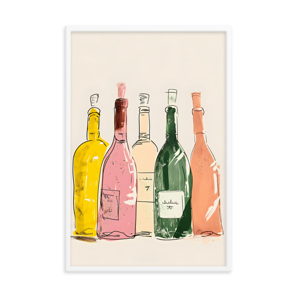 Bottle Bank - Vibrant Graphic Art Print