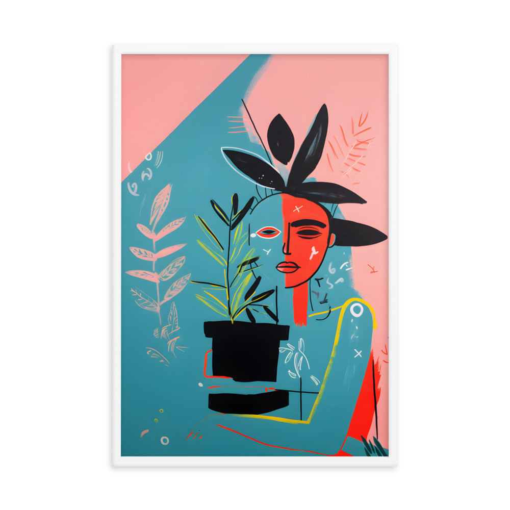 Urban Flora - Basquiat Inspired Art Print