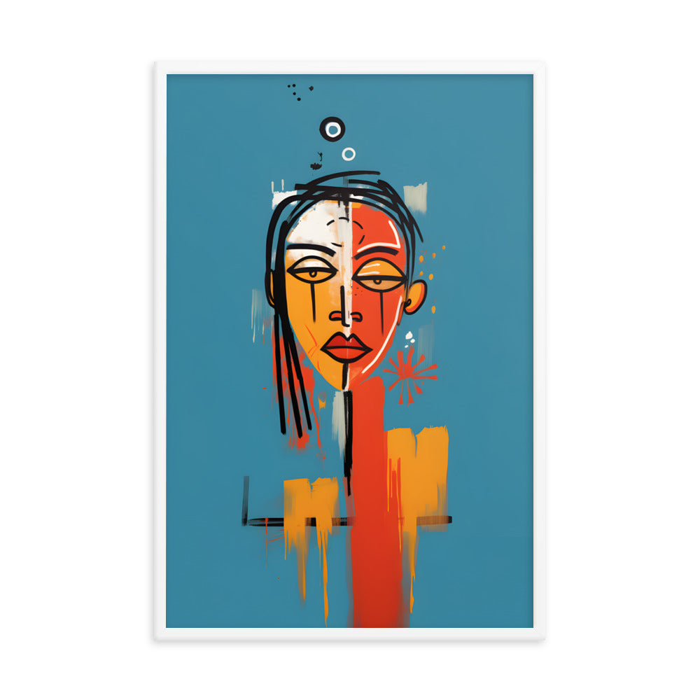 Abstract Woman #1 - Basquiat Inspired Print