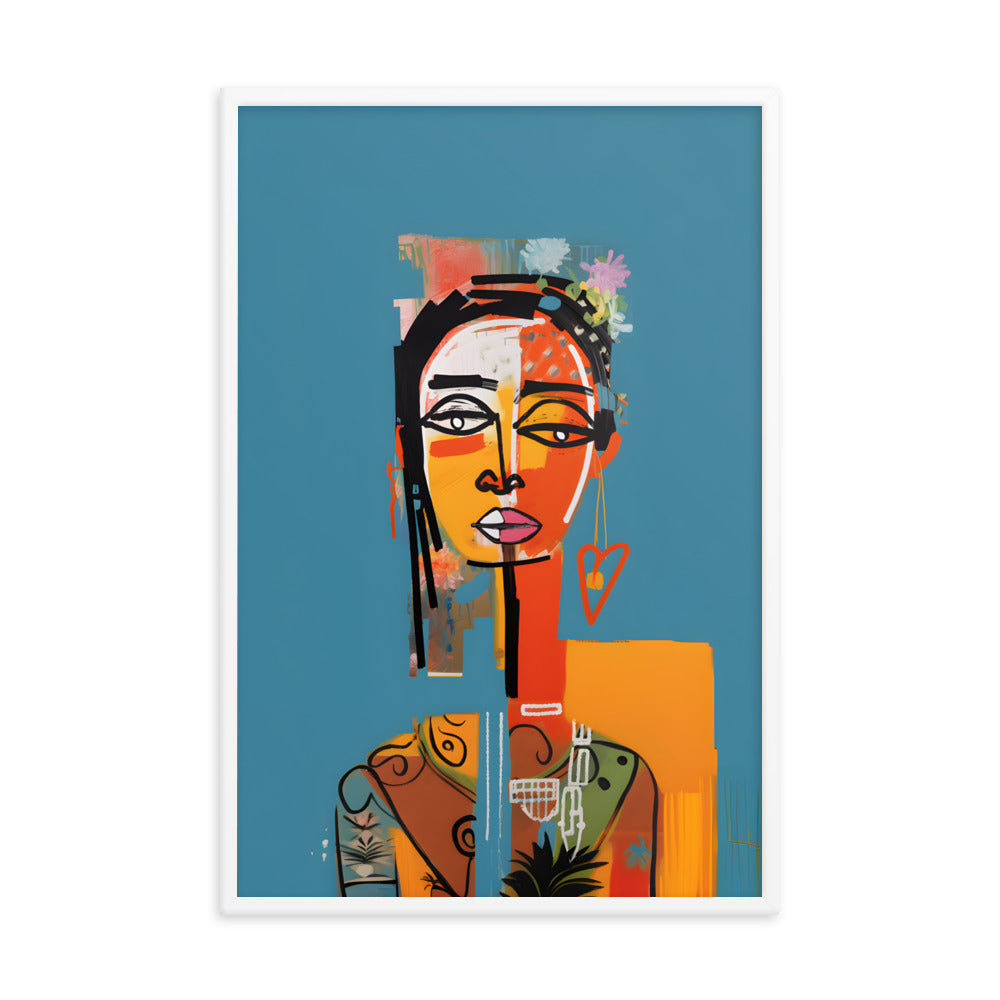 Abstract Woman #2 - Basquiat Inspired Art Print