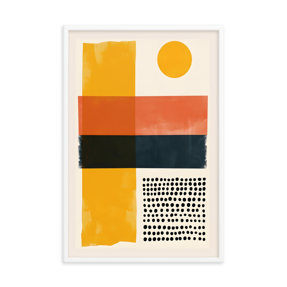 Amber Horizon - Midcentury Modern Art Print