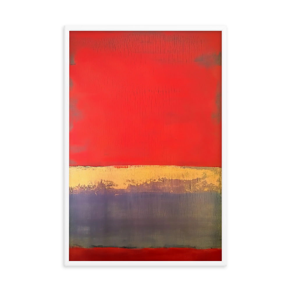 Crimson Elegance - Rothko Inspired Art Print