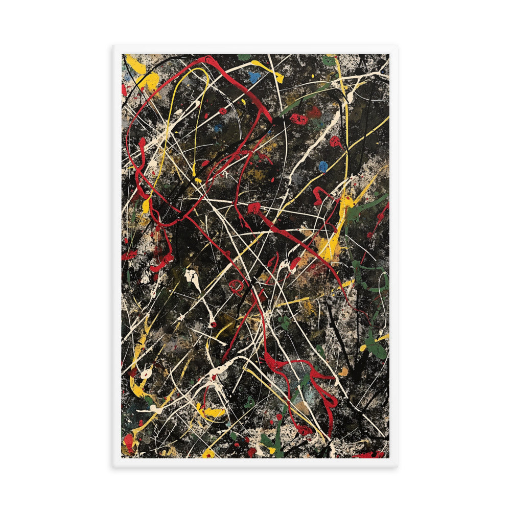 Ephemeral Ecstasy - Pollock Inspired Art Print